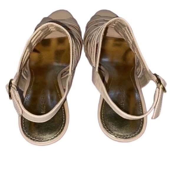 Marc Fisher Cream Leather Sandals (7.5M) - Picture 8 of 9